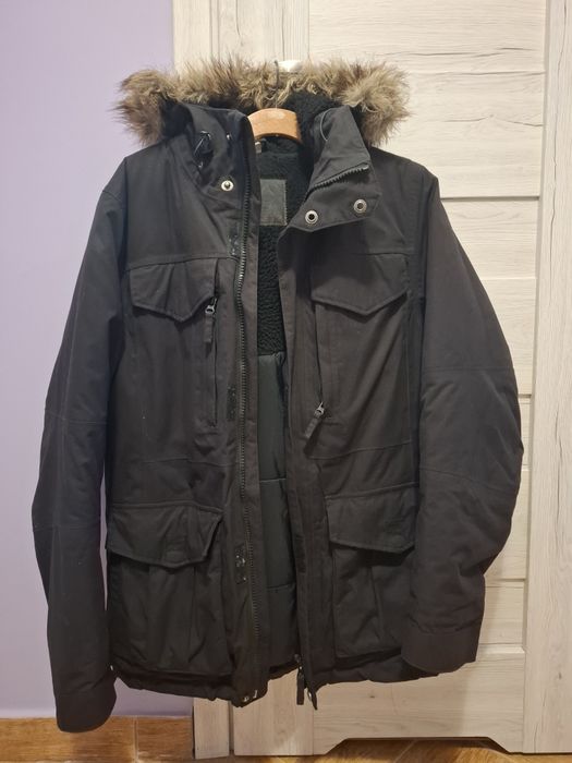 Kurtka decathlon quechua  parka turystyczna męska zimowa L warm