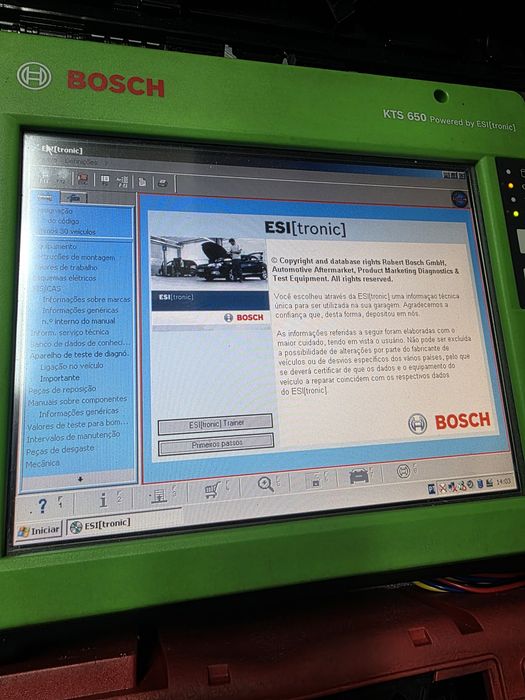Máquina de diagnóstico bosch kts 650