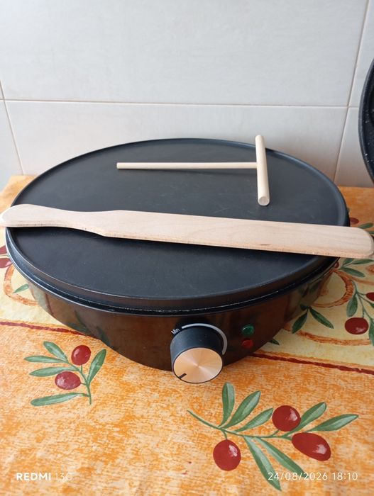 Crepeira elétrica e frigideira panquecas