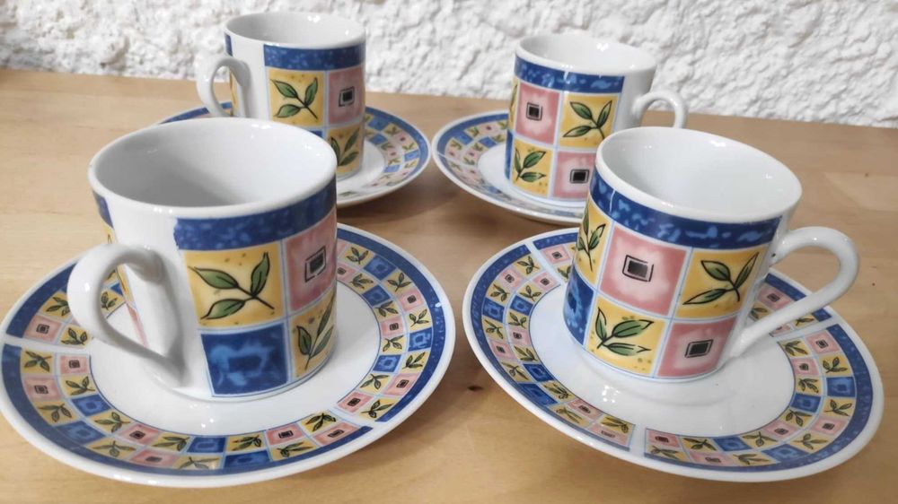 Conjunto 4 pires*4chavenas - café