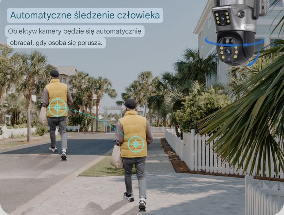 Kamera Solarna WIFI 8MP Obrotowa IP66