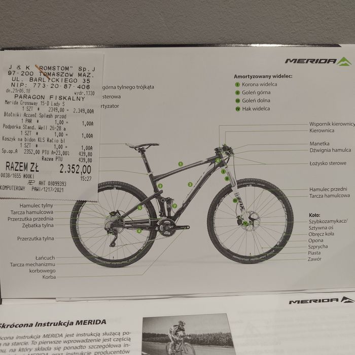 Rower damski Merida Crossway 15