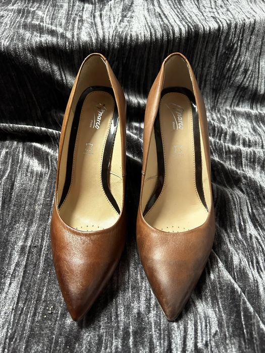 Skórzane czółenka Marco shoes 39