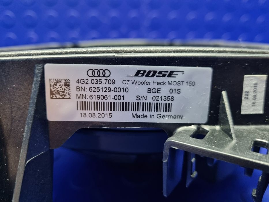 GŁOŚNIK basowy AUDI A6 C7 SEDAN głośnik subwoofer BOSE oryginał