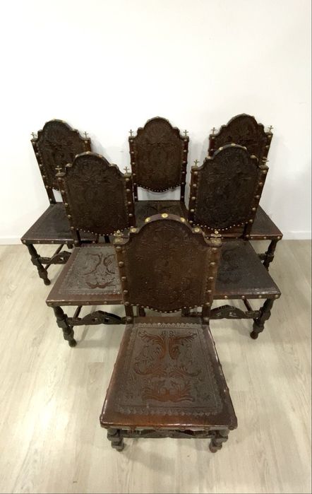 Conjunto 6 cadeiras de sala.