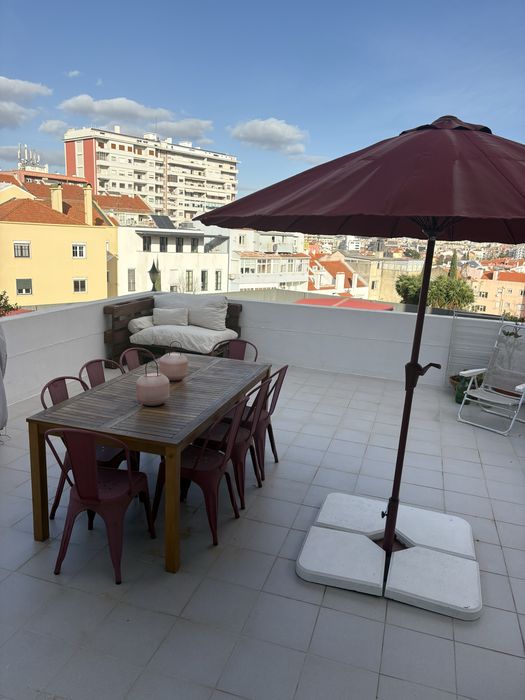 Mesa de jardim madeira de acacia 180x90 com 8 cadeiras