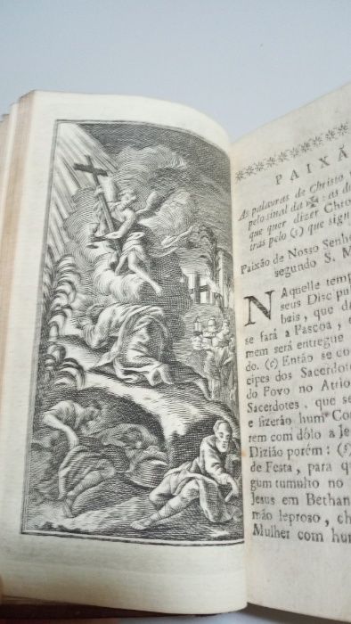 Horas da Semana Santa, empregadas na lição, e meditação 1807-RARO