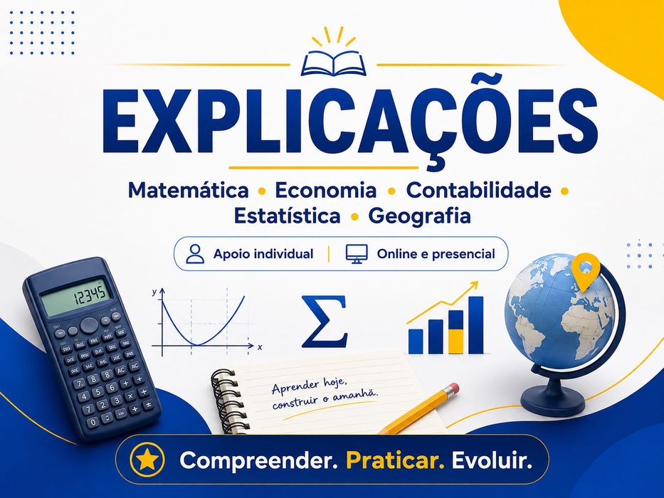 Explicações | Matemática, Economia, Contabilidade, Estatística e Geografia
