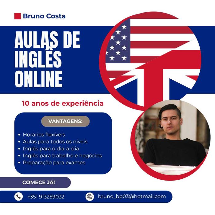Aulas de Inglês online