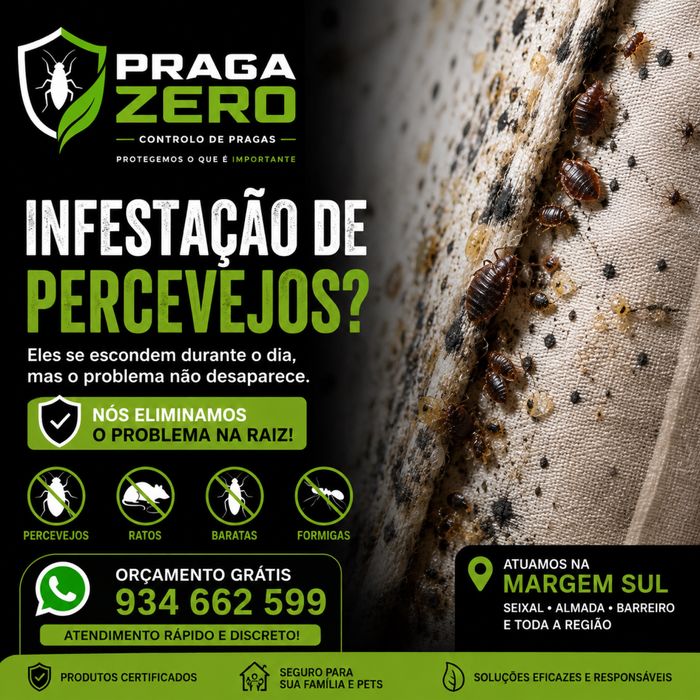 Controle de pragas, percevejos, baratas, formigas