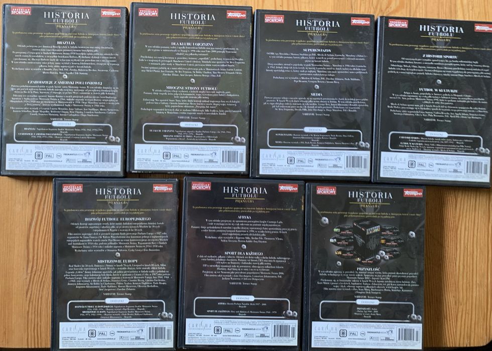Płyty Dvd Historia Futbolu 7 dvd