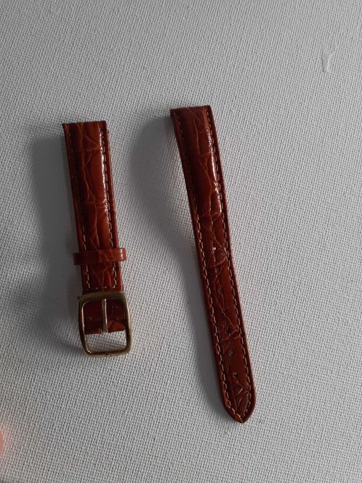 Bracelete pele para relógio Omega senhora