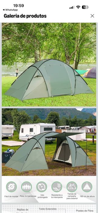 Tenda de campismo