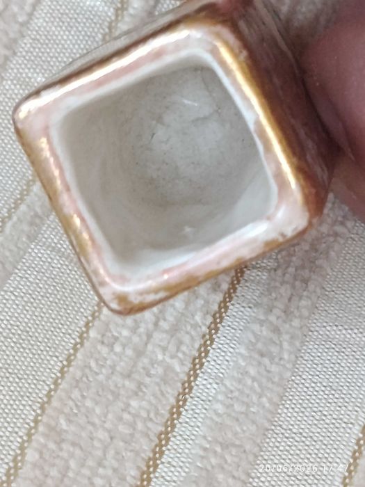 Paliteiros Satsuma Cerâmica Japonesa Meiji 4,5 cm