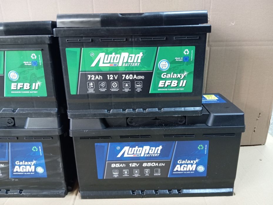 akumulator 12V 95Ah AGM EFB start-stop ciągnikowy