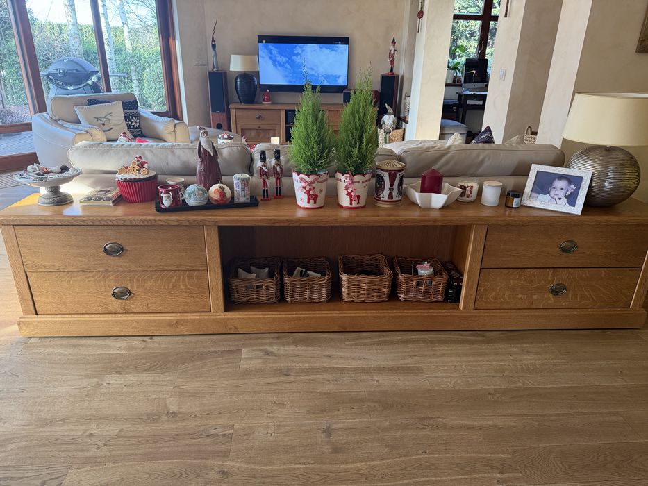 Komoda drewniana, szafka rtv i stolik