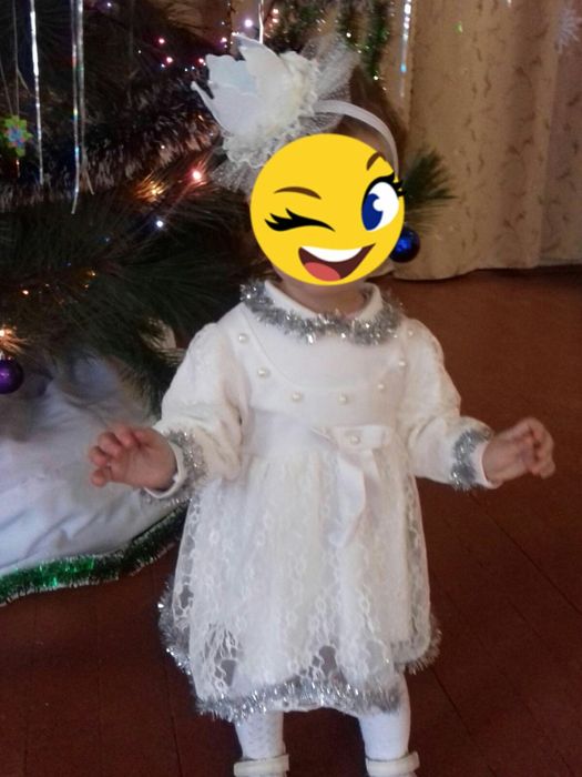 Новогоднее платье снежинка, принцесса