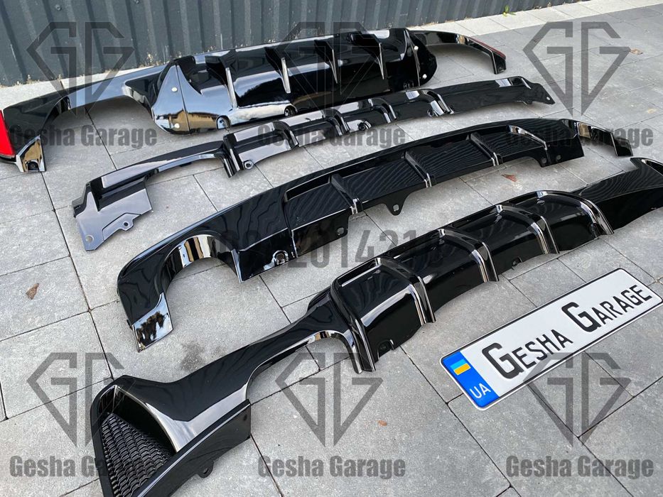 Дифузор заднего бампера сплитер юбка БМА BMW g30f90g11g12g01g02f30G20