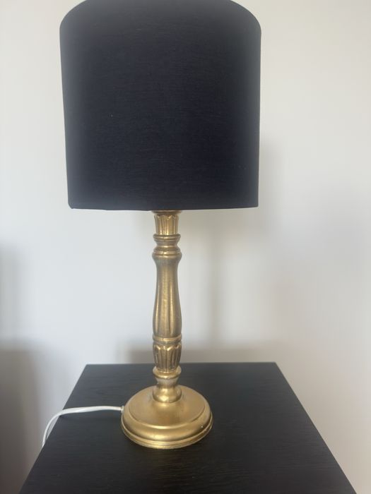 Lampa stolowa  czarno - zlota
