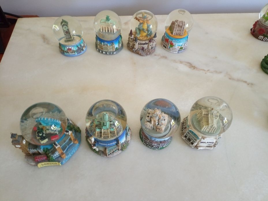 20 Globos de Neve países