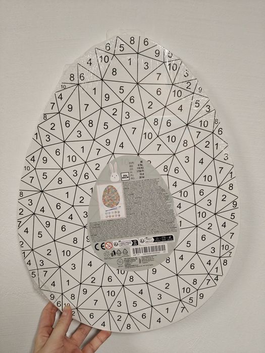 Jajko płótno do malowania Wielkanoc zając prezent