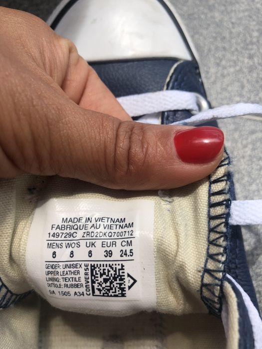 Sapatilhas All Star azuis em pele