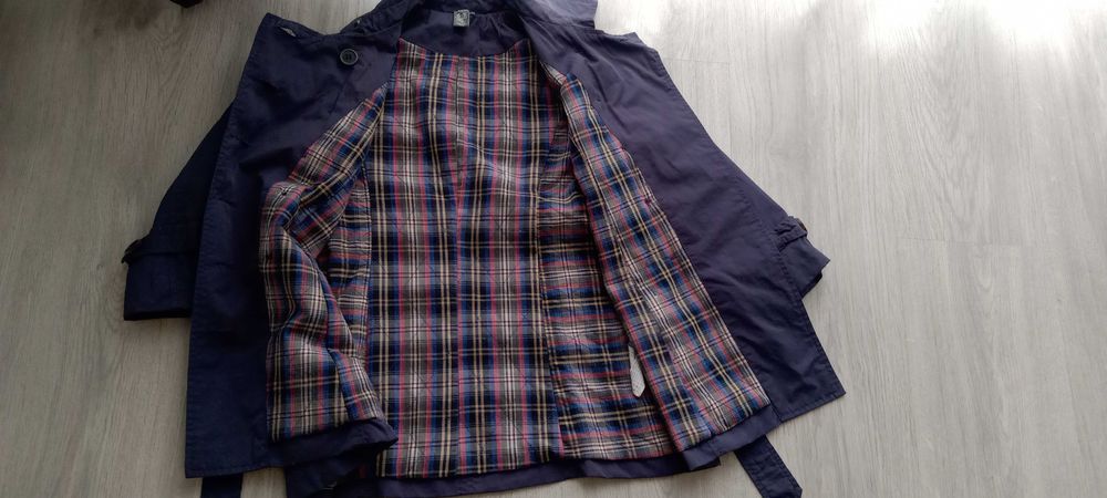 Płaszczyk granatowy dziewczęcy 110cm 4/5 lat