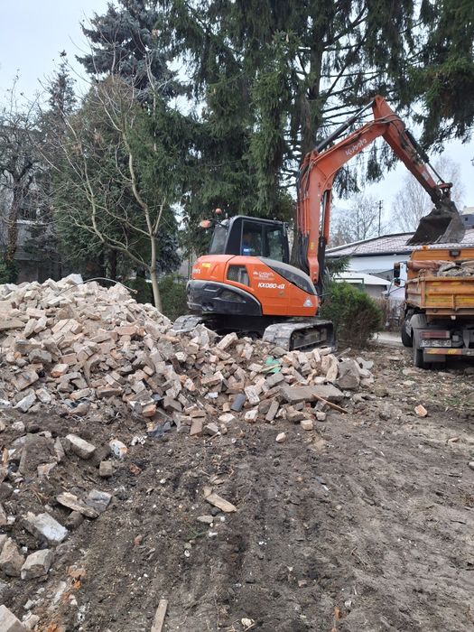 Rozbiórki Wyburzenia Wykopy Prace ziemne Usługi rozbiórkowe maszynami