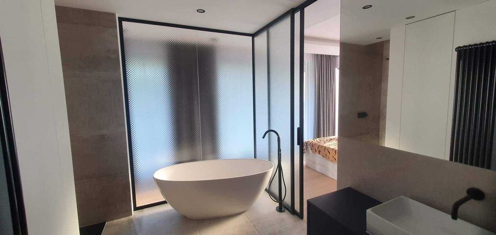 ściany loftowe industrialne szklane ze szkła metaloplastyka