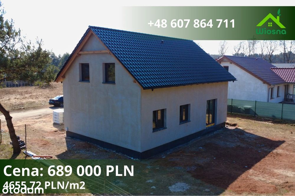 Przestronny dom pod lasem w sąsiedztwie jezior | LUBRZA | 147,99 m2