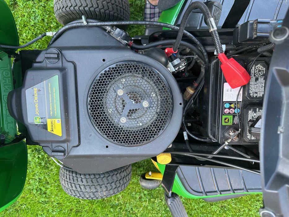 Traktorek ogrodowy JOHN DEERE X350R + DEFLEKTOR TYLNY