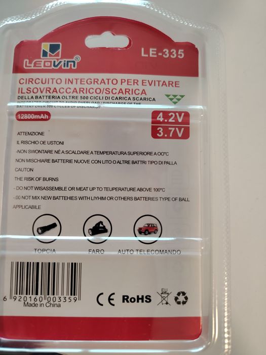 Pilhas LEOVIN 18650 Li-ion – Ideais p/ Lanternas – Com Proteção Integr