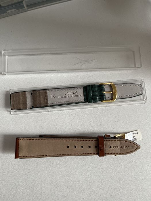 Кожаный браслет для часов