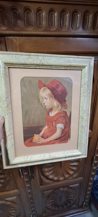 Quadro Fillette à l'Orange" de Marie Louise Catherine Breslau,