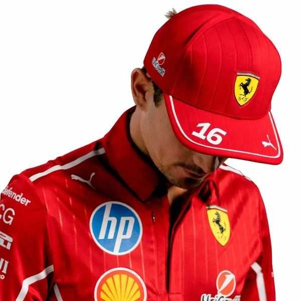 Puma czapka z daszkiem Ferrari Replica Leclerc czerwona dla fana Ferrari