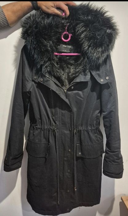 Bardzo ciepla zimowa kurtka parka M