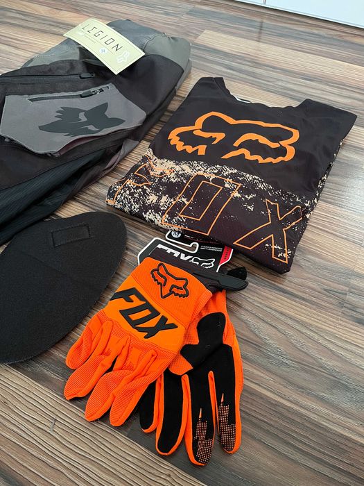 Strój FOX MX Legion (Black Orange Green)(cross,quad,enduro,mtb,dh)