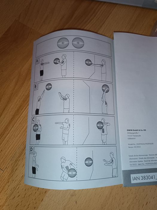 Slam Ball Crivit de 3 Kg NOVA