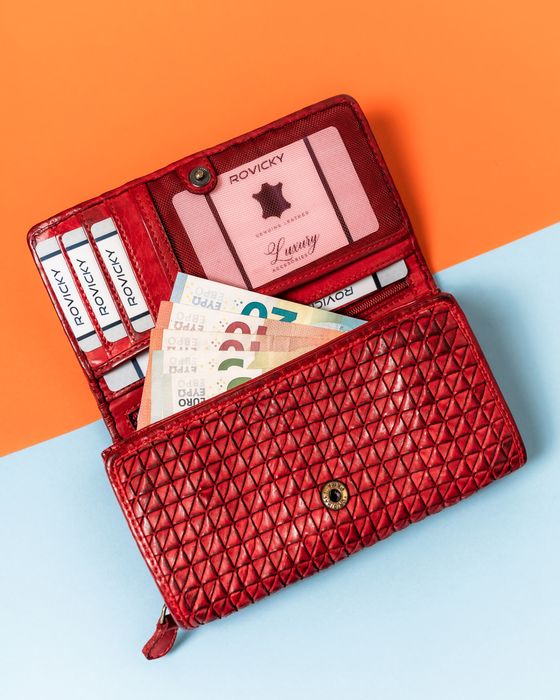 portfel damski skórzany r-n22-zpt-7323 red