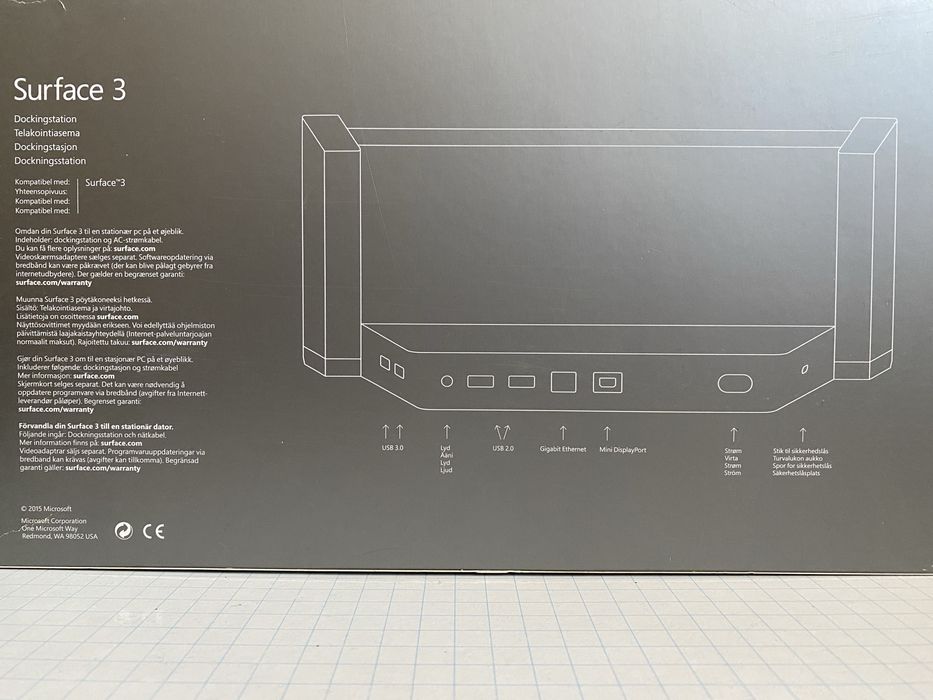 Док-станція на планшет Microsoft Surface 3