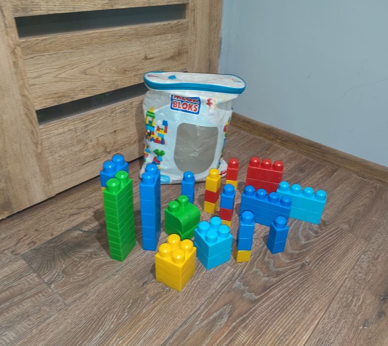 Duże klocki Mega Blocks Fisher Price 54 sztuki