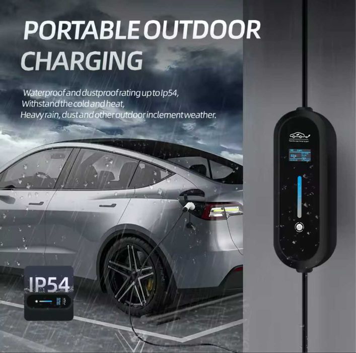 Carregador Portátil 7 kw - 32A c/ 10 METROS CABO - Eletricos/ Hibridos