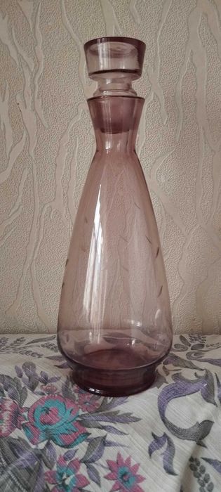 Графин цветное стекло СССР