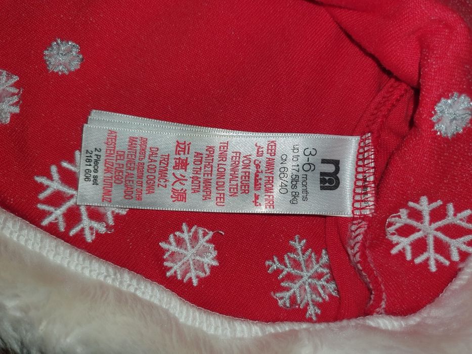 Новорічна сукня, плаття для дівчинки "Помічниця Санти " на вік 3-6міс.