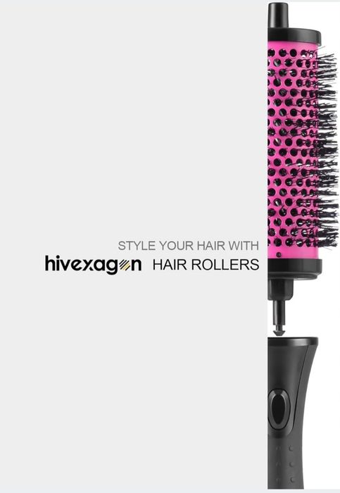 Zestaw szczotek do włosów z odpinanymi rolkam