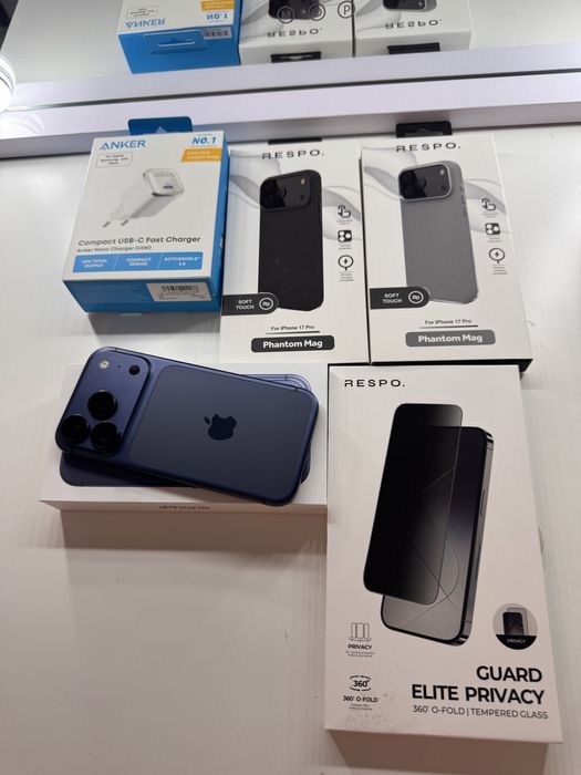 iphone 17 pro deep blue 256gb stan idealny nowy !!!