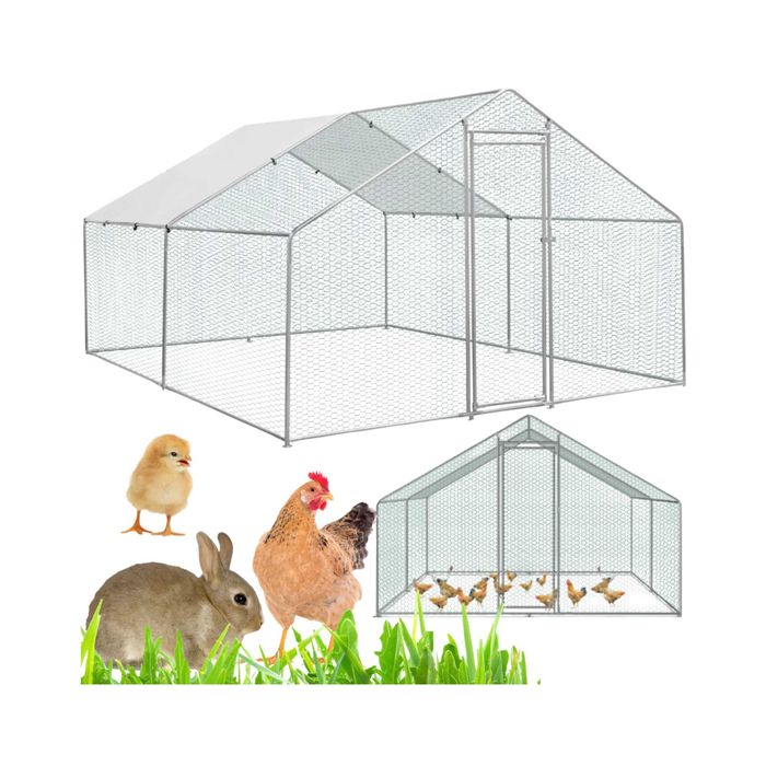 Wybieg dla kur królików ptaków kurnik woliera klatka zagroda 3x3x2m