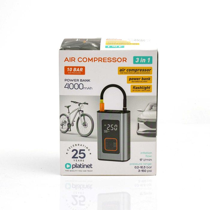 Pompka elektryczna rowerowa PLATINET z funkcją powerbank PTC22