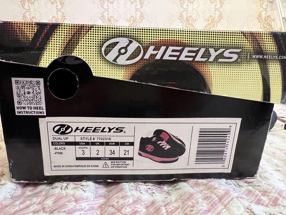 Кросівки двоколісні Heelys Dual Up 770231, розмір 34 (21 см)