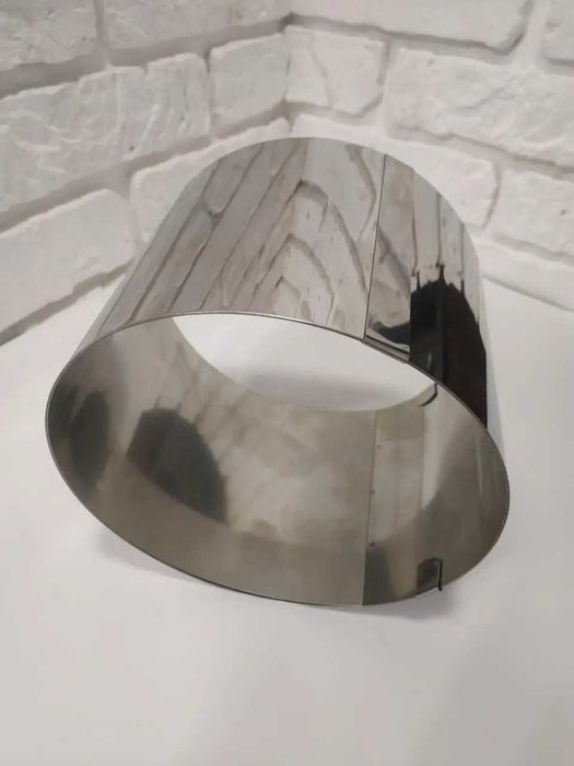 Кольцо кондитерское, кулинарное раздвижное для салатов и выпечки 12 см